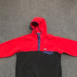 XL Patagonia hooded synchilla snap fleece